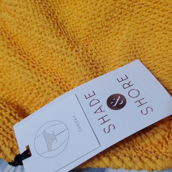 NWT Shade & Shore Women's Pucker Side Ties Swim Bikini Bottom S 4-6 - Picture 4 of 4